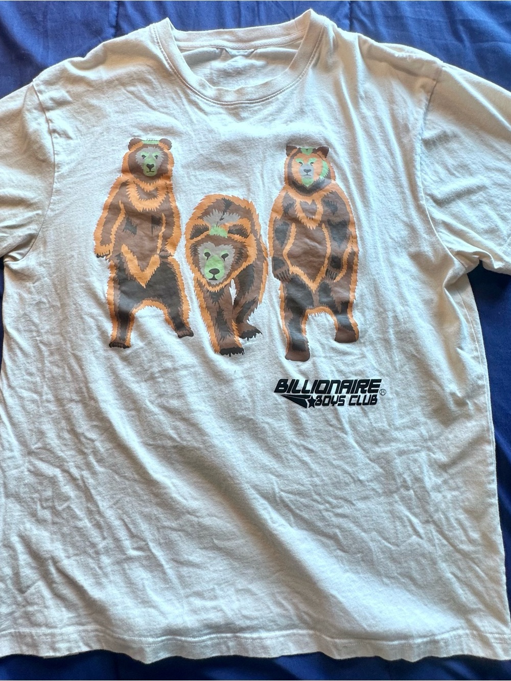 Billionaire Boys Club Men’s White Bear Graphic Tee